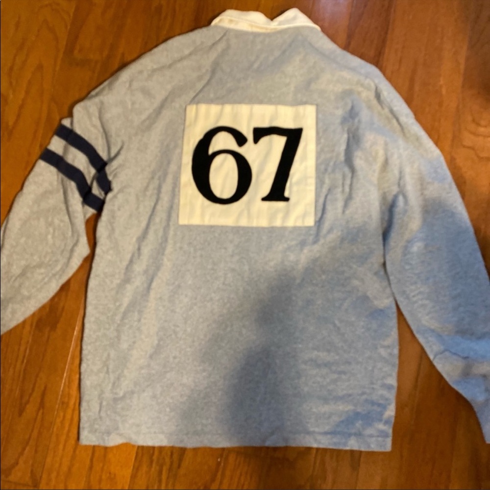 Super Quality Polo Ralph Lauren L/S Grey Rugby 67 Shirt - Picture 4 of 4